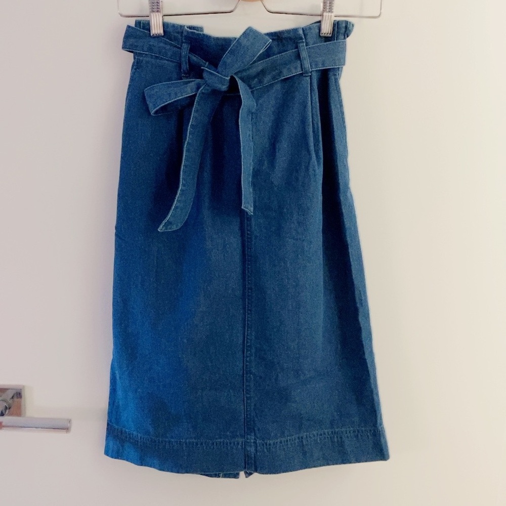 Denim Midi Skirt